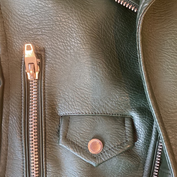 BlankNYC Green Pleather Moto Jacket - Picture 15 of 16